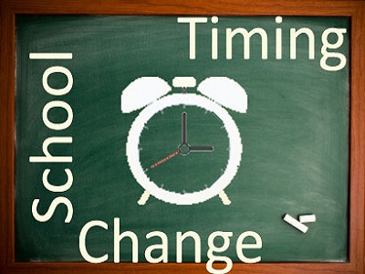 School Timings Changed